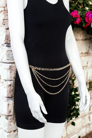 Mix Size Layered Chain Belt