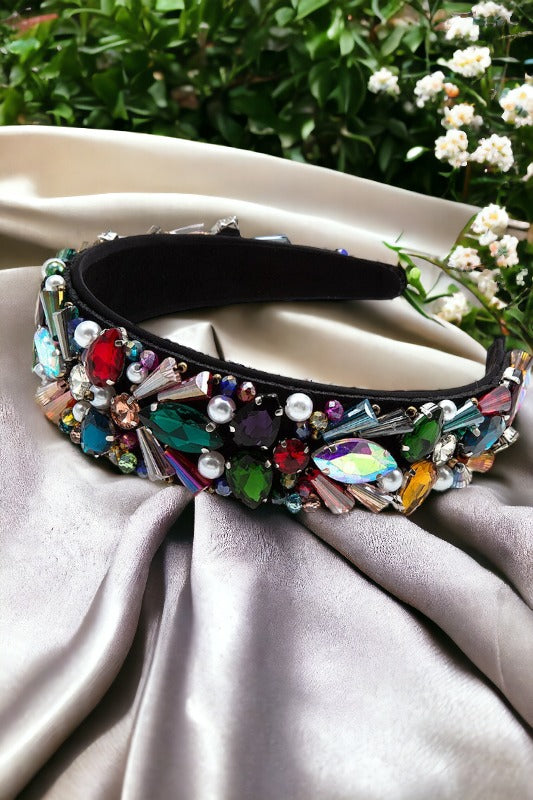 Cluster Gem Accent Headband