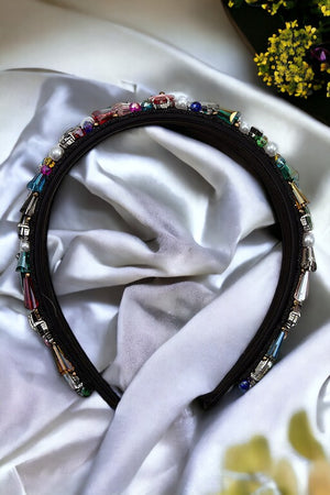 Cluster Gem Accent Headband