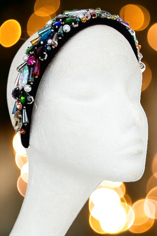 Cluster Gem Accent Headband