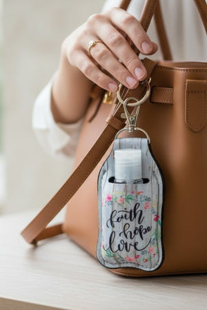 FAITH HOPE LOVE SMALL POUCH KEYCHAIN