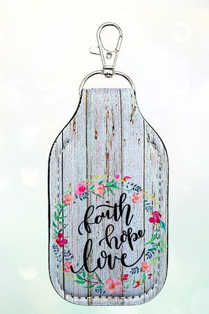 FAITH HOPE LOVE SMALL POUCH KEYCHAIN