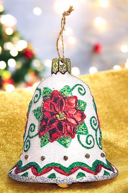 CHRISTMAS BELL DECOR FLAT ORNAMENT