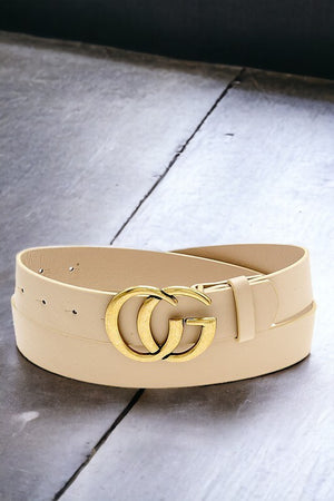 Burnished Buckle Fashion Belt