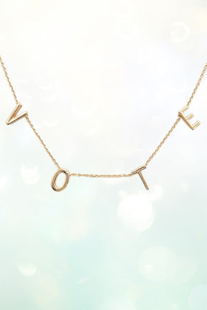 VOTE STATIONED NECKLACE