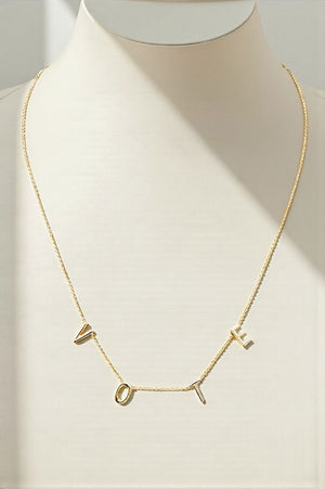 VOTE STATIONED NECKLACE