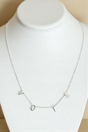 VOTE STATIONED NECKLACE