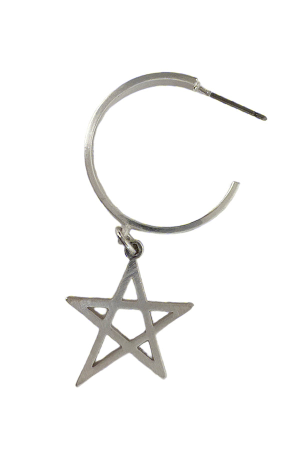 Star Link Semi Hoop Earring