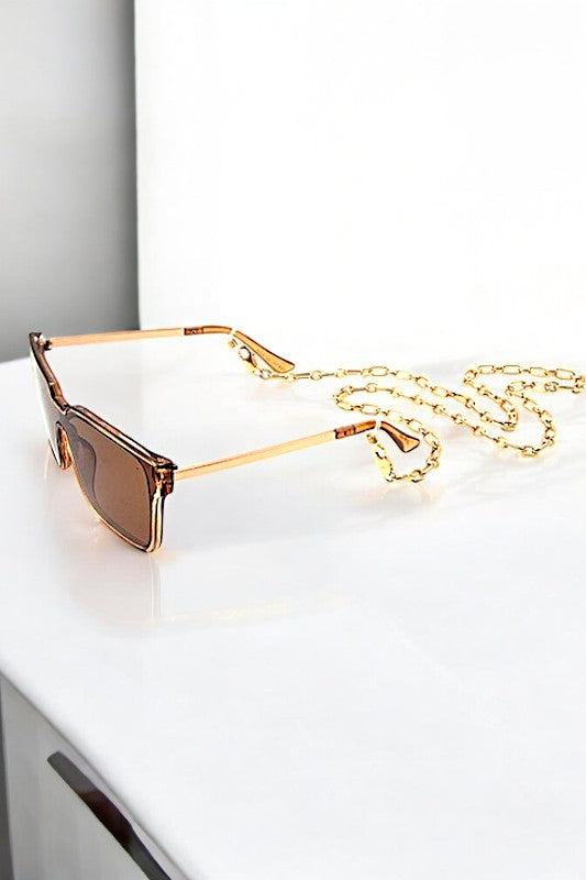 OVAL CHAIN LINK GLASSES CHAIN