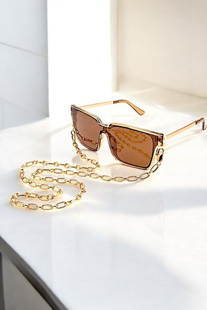 OVAL CHAIN LINK GLASSES CHAIN