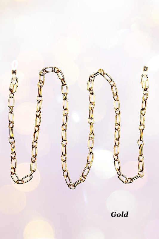 OVAL CHAIN LINK GLASSES CHAIN