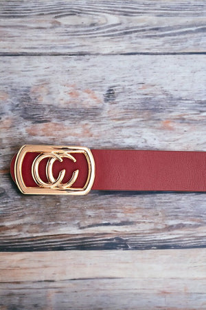 Framed CC Rectangle Fashion Belt