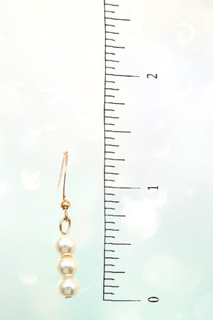 PEARL AND PAPER CLIP CHAIN LAYERED NECKLACE AND MULTI PEARL DROP EARRING SET