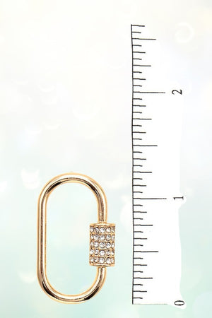RHINESTONE PAVE ACCENT POST EARRING
