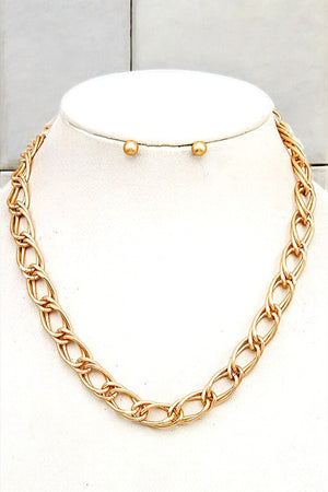 INTERTWINED CHAIN NECKLACE SET