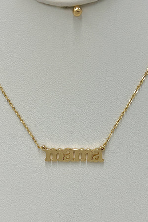 mama Pendant Necklace Set