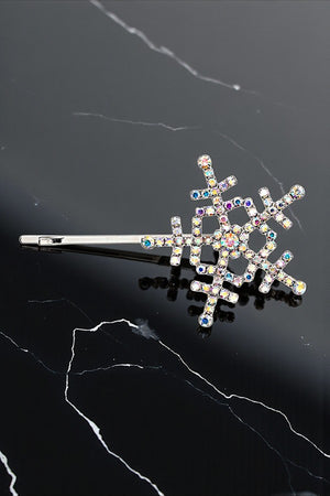 SNOWFLAKE RHINESTONE PAVE HAIR PIN