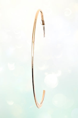 WIRE SEMI HOOP EARRING