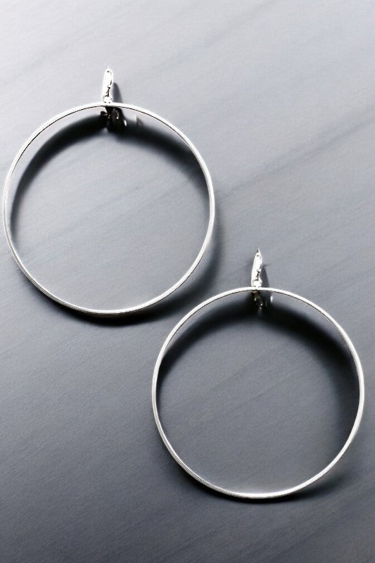 LARGE HOOP DANGLE EARRING