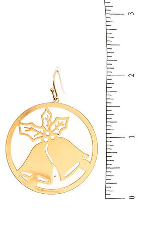 Christmas Bell Dangle Ornament Earring