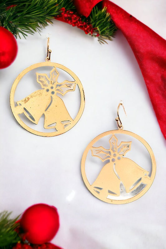 Christmas Bell Dangle Ornament Earring