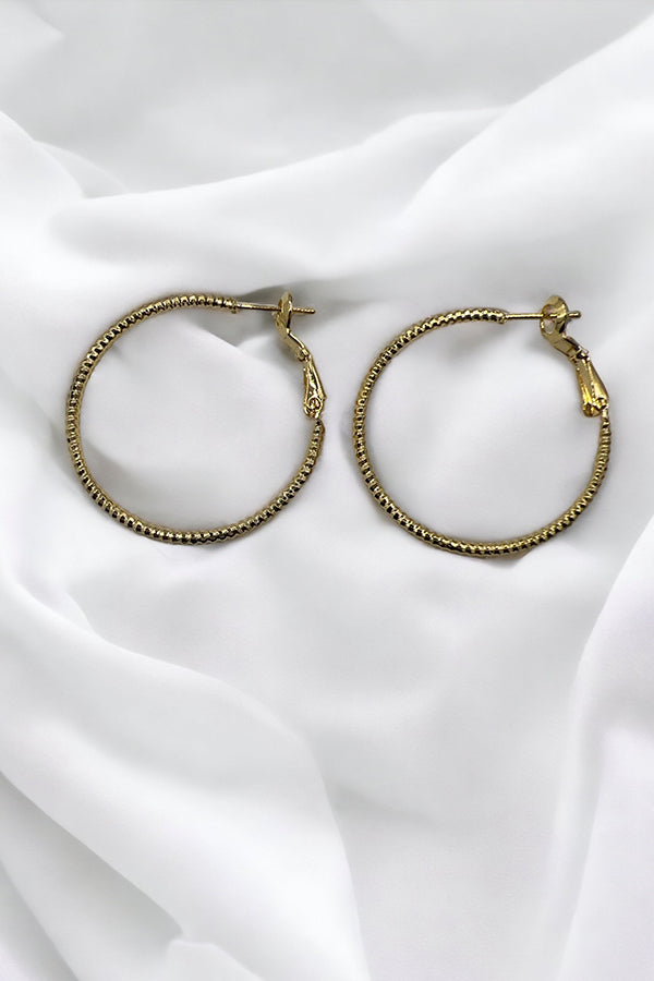 Twist Detail Hoop Earring