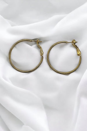 Twist Detail Hoop Earring