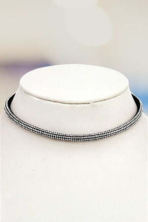 RHINESTONE PAVE CHOKER NECKLACE