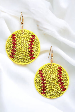 Softball Dangle Earring