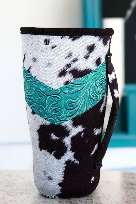 Cow Print Cup Sleeve