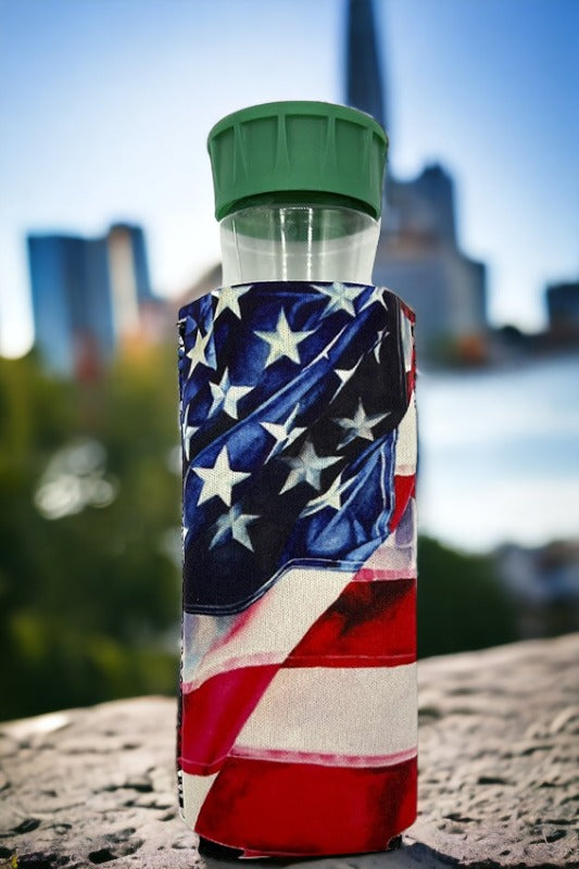 Flag Print Bottle Cooler