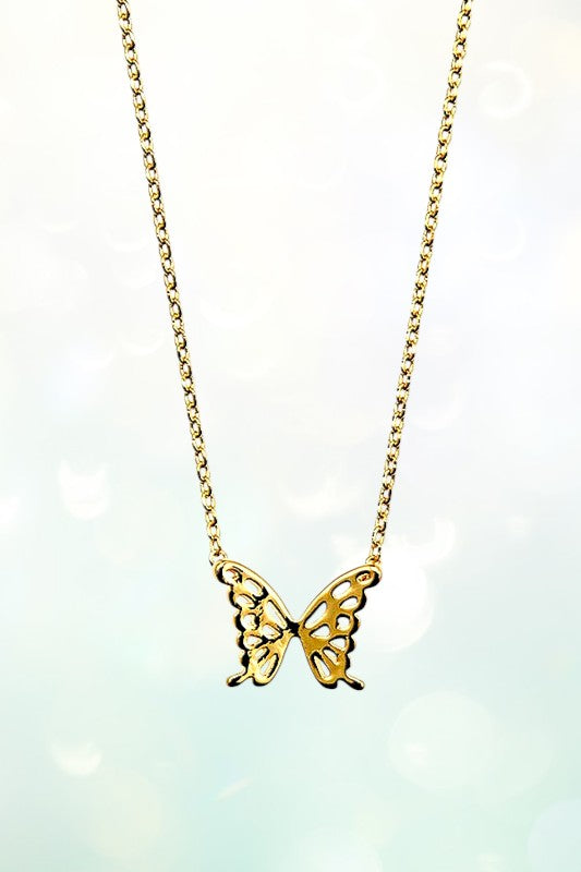 BUTTERFLY PENDANT NECKLACE