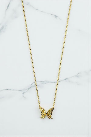 BUTTERFLY PENDANT NECKLACE