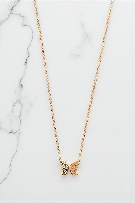 BUTTERFLY PENDANT NECKLACE