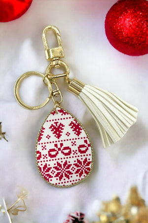 Christmas Pattern Keychain