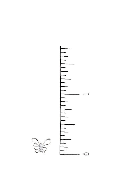 SMALL BUTTERFLY POST EARRING