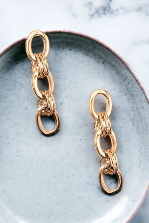 Oval Link Dangle Earring