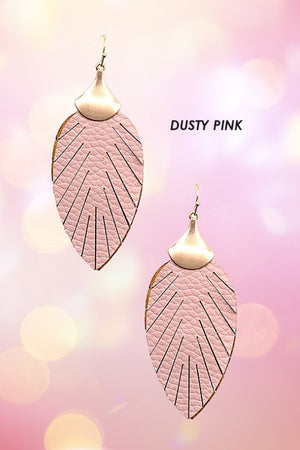 FRINGE LEAF DANGLE EARRING