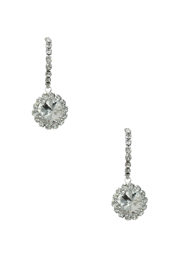 Rhinestone Crystal Gem Drop Earring