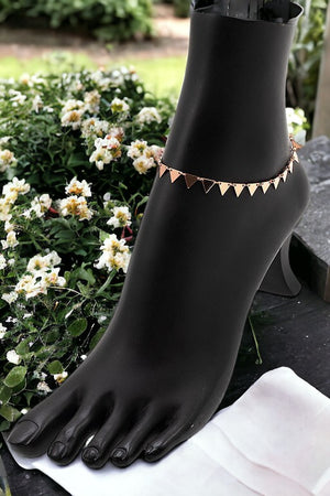 Triangle Link Metal Anklet