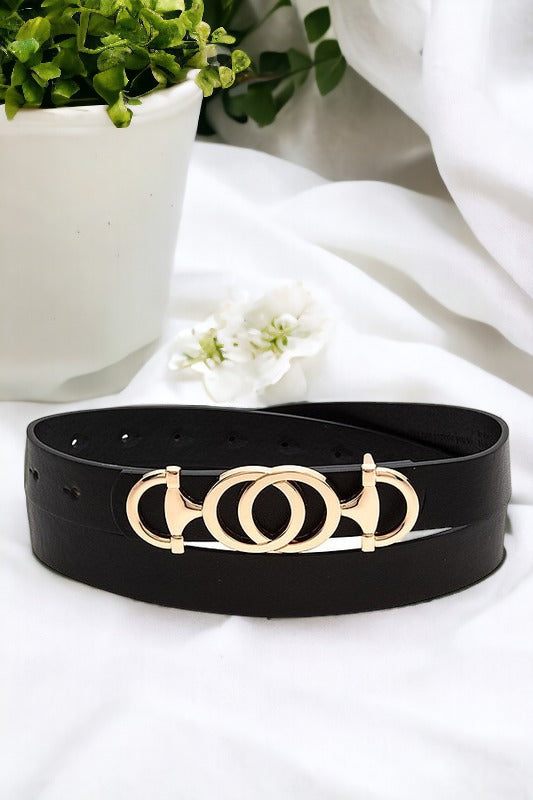 Double Circle Fashion Buckle Belt