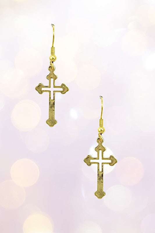 Cross Dangle Earring