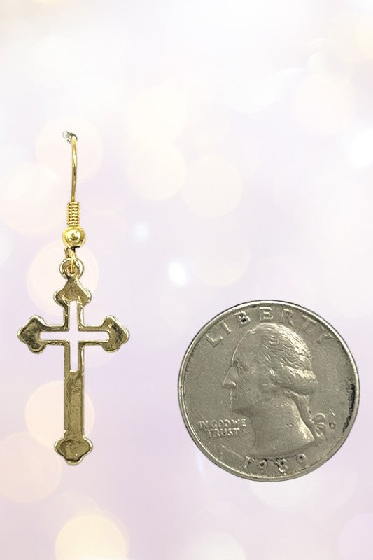 Cross Dangle Earring