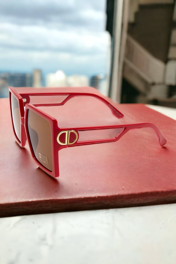 Square Framed Lens Fashion Sunglasses