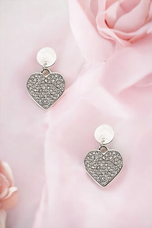 Link Heart Post Earring