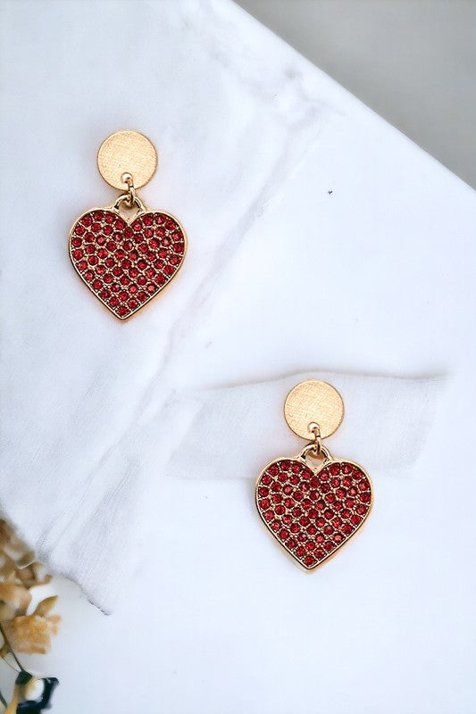 Link Heart Post Earring