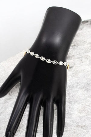 OVAL LINK CHAIN BRACELET