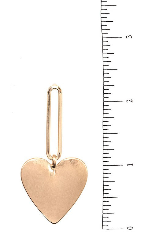 Drop Heart Earring