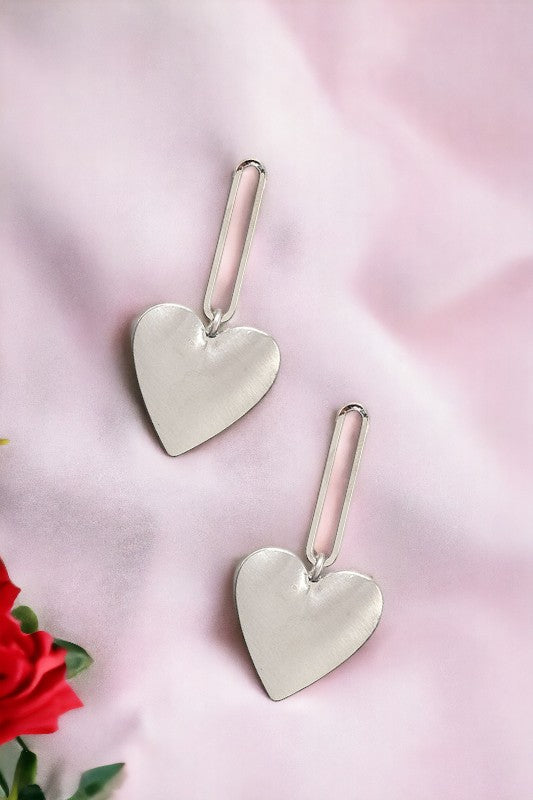 Drop Heart Earring