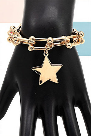 STAR CHARM HARDWEAR CHAIN BRACELET